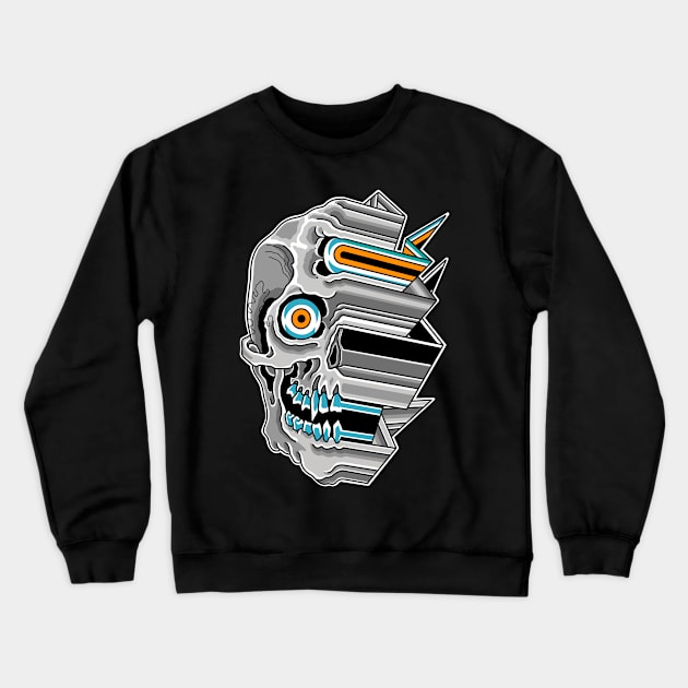 Skull Crewneck Sweatshirt by JR Tattoos